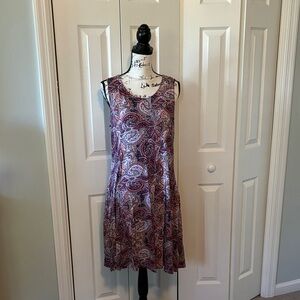 Cable & Gauge Multicolor Paisley Mini Dress